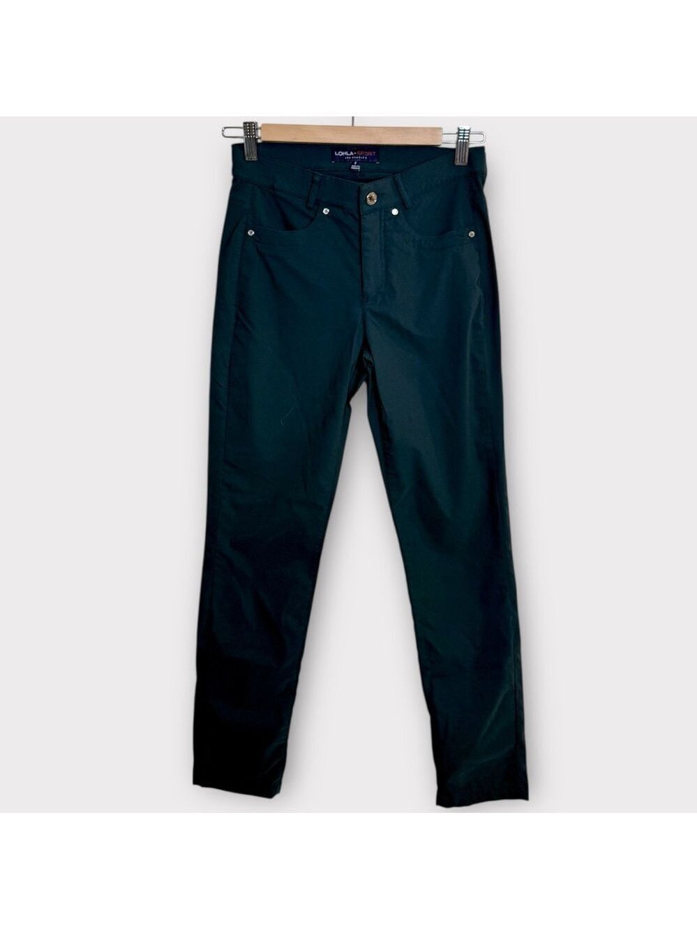 Lohla Sport Dark Green Golf Pants Size 2 Performance Athleisure